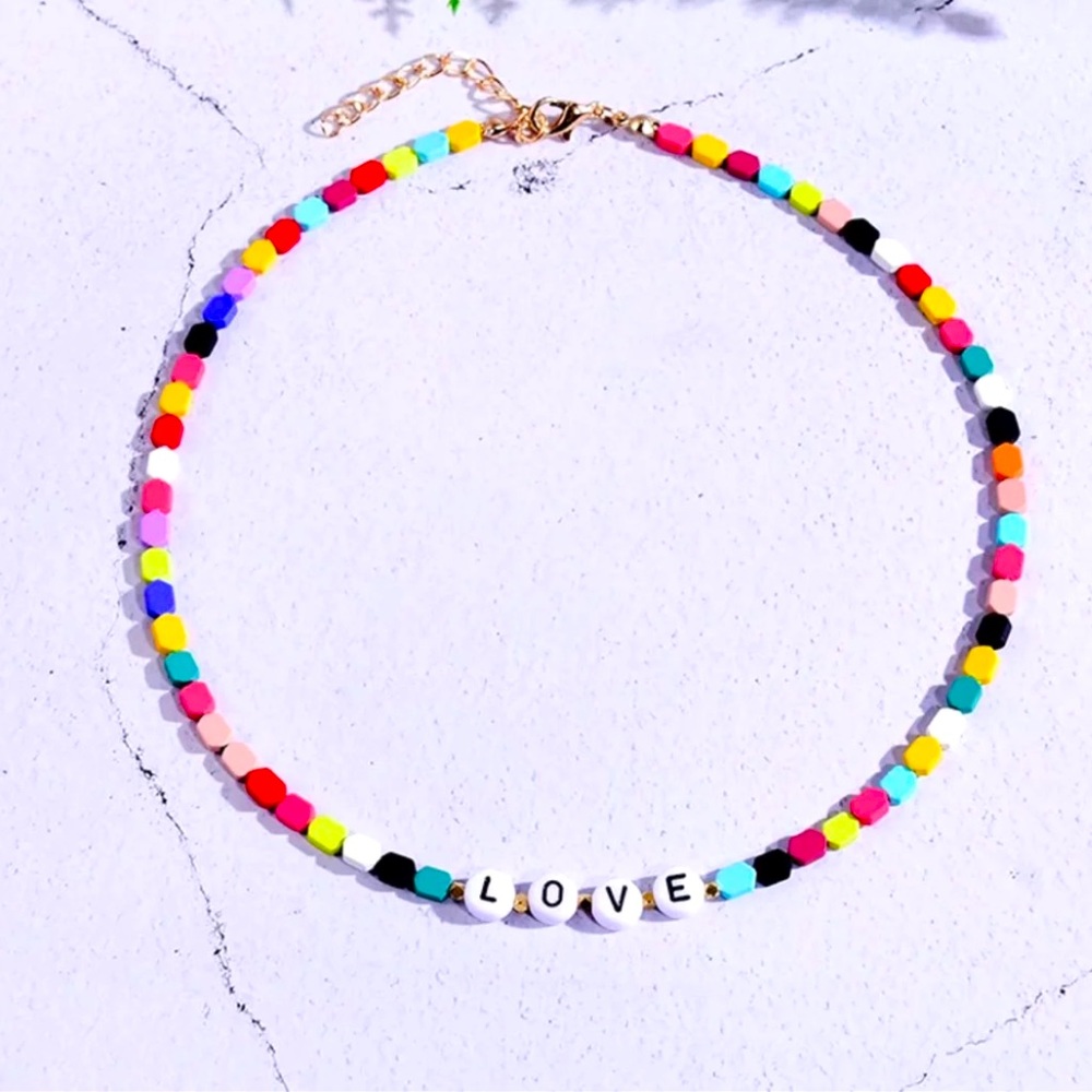 Cute colorful vintage choker